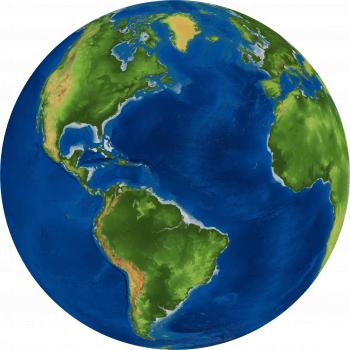 Clipart - 3D Earth Globe