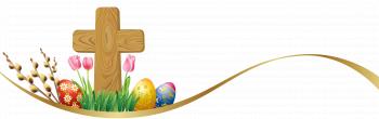 Easter Deco with Eggs and Cross PNG Clipart Picture | Gallery ...
