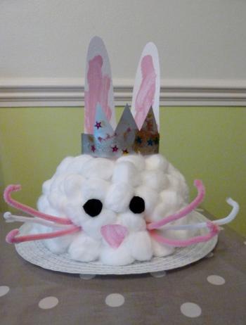Easter rabbit with a hat