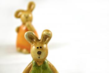 Easter rabbits - one closeup