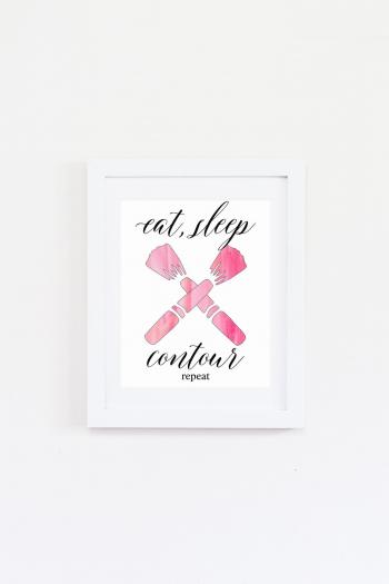 Eat Sleep Contour Repeat | Eat sleep, Contours and Support small ...