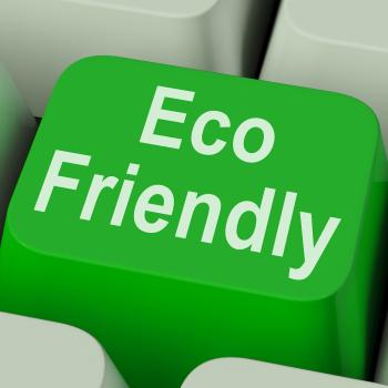 Eco Friendly Key Shows Green And Environmentally Efficient