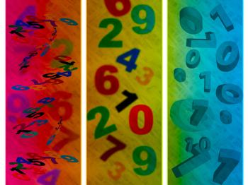 Education Numbers Shows Count Digits And Abstract