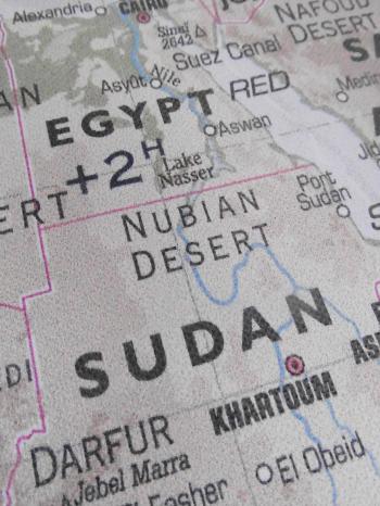Egypt and Sudan Map