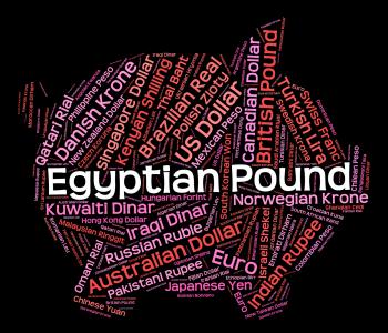 Egyptian Pound Indicates Currency Exchange And Currencies