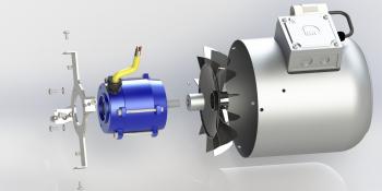 ELECTRIC MOTOR FORCED VENTILATION