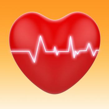 Electro On Heart Means Cardiology Or Heart Health