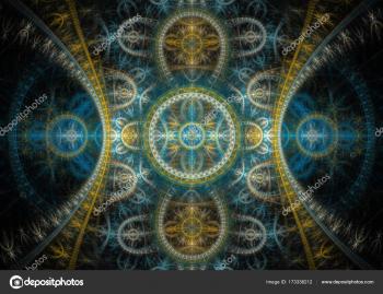 Elegant mechanical fractal — Stock Photo © cappa #173338212