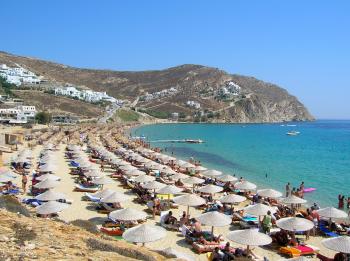 Elias Beach On Greece's Mykonos Free Stock Photo - Public Domain ...