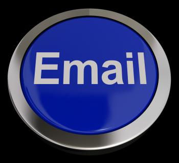 Email Button In Blue For Emailing Or Contacting