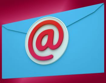 Email Envelope Shows Global Correspondence Post Online