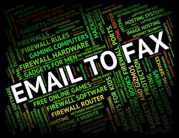 Email To Fax Shows Send Message And Communication