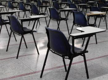 Empty Exam Hall and Seats