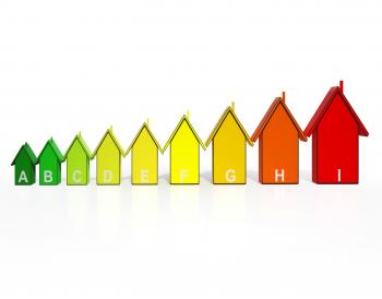 Energy Efficiency Rating Houses Showing Eco Buildings