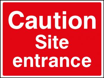 Caution site entrance sign | Health and Safety Signs