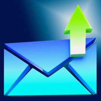 Envelope Symbol Shows Emailing Or Contacting