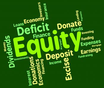Equity Word Shows Fund Capital And Riches