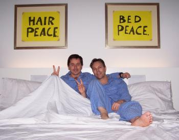 Eric Ellena & Ian Ayres (Bed Peace) Yoko Ono exhibit (Montreal Museum)