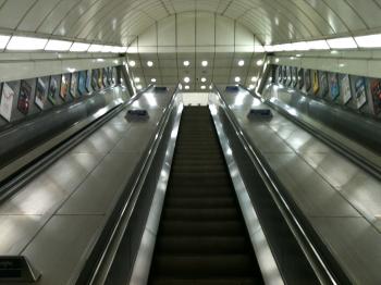 Looking Up An Escalator Free Stock Photo - Public Domain Pictures
