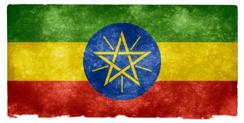 Ethiopia Grunge Flag