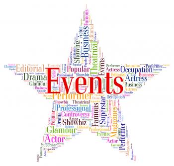 Events Star Shows Experiences Words And Text