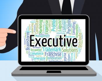 Executive Word Represents Senior Administrator And Chairwoman