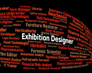 Exhibition Designer Shows Trade Fair And Demonstration