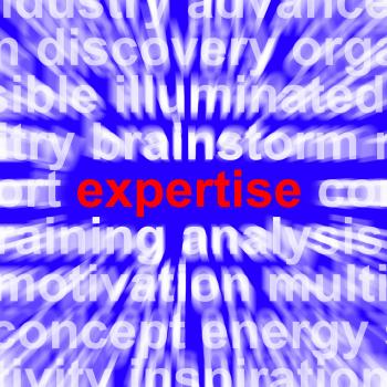 Expertise Word Showing Skills Training And Knowledge