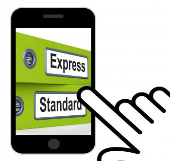Express Standard Folders Displays Fast Or Regular Delivery