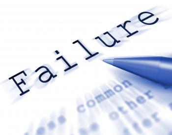 Failure Word Displays Inept Unsuccessful Or Lacking