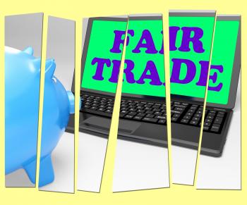 Fair Trade Piggy Bank Means Fairtrade Ethical Shopping