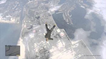 gta 5 atomic blimp max height plus free fall death - YouTube