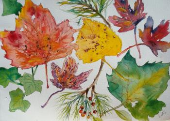 How to Paint Fall Leaves in Watercolor: 7 Steps - wikiHow