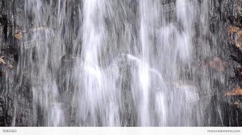 Torrent Of Water Falling Over A Stone Wall With Concrete And Forms A ...