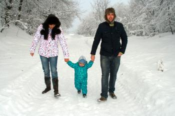 Family in Winter