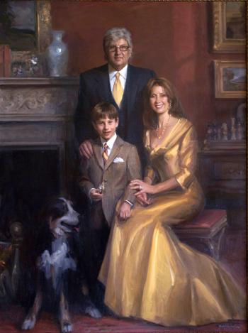 Portrait Painting of the Cohen Family by Michael Shane Neal - The ...