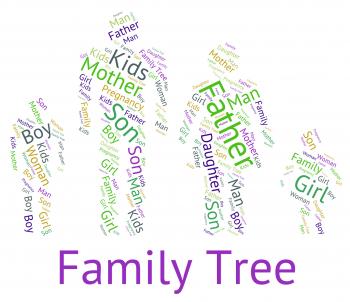 Family Tree Indicates Hereditary Ancestry And Text
