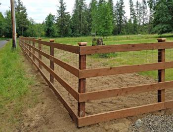Evergreen Valley Farm Fence - AJB Landscaping & Fence