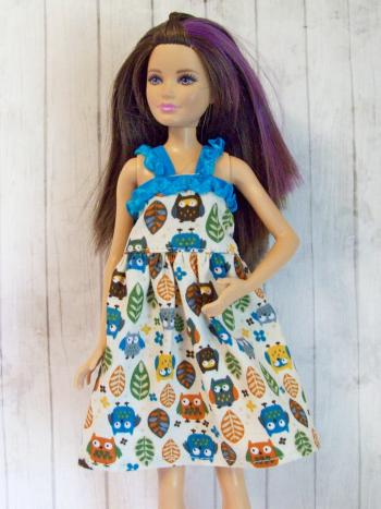 Skipper clothing, Skipper dress, Owl dress, woodland dress, handmade ...