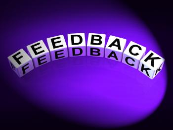 Feedback Dice Means Comment Evaluate and Review
