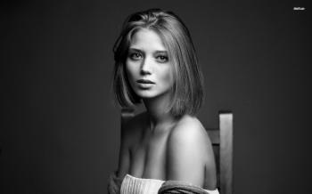 Black and white portrait wallpaper - Photography wallpapers - #19125