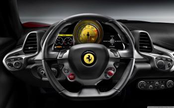 2010 Ferrari 458 Italia Steering Wheel ❤ 4K HD Desktop Wallpaper ...