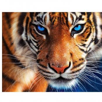 2018 Diy Diamond Embroidery The Fierce Tiger Cross Stitch Rhinestone ...