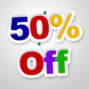 Fifty Percent Off Means Sale Promo And Discounts