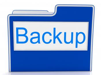 File Backup Represents Data Archiving And Archives