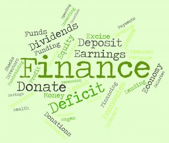Finance Word Represents Financial Trading And Commerce