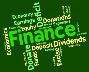 Finance Word Shows Trading Investment And Accounting