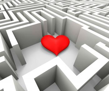 Finding Love Shows Heart In Maze