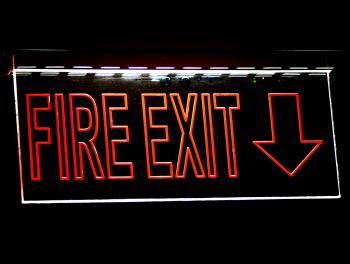 Fire Exit Sign For Emergency