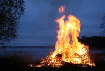 Fire in Sweden